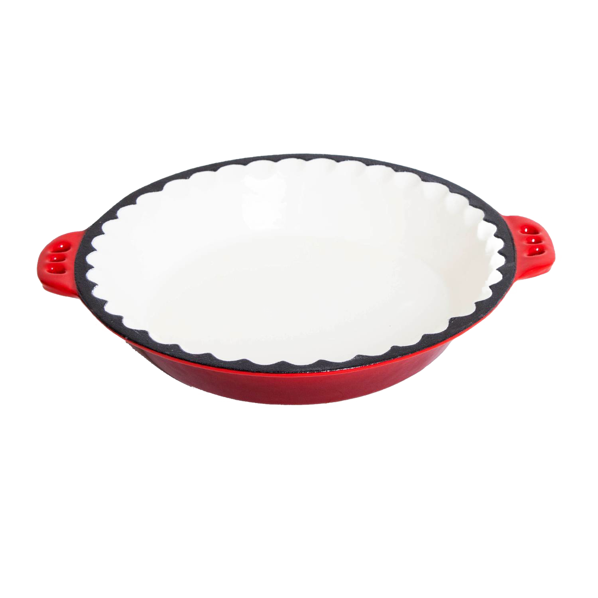 Lehman's Cast Iron Pie Pan with Crimped Edges