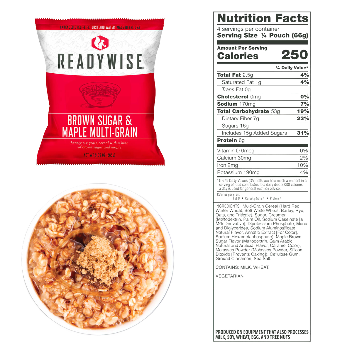 ReadyWise Breakfast Emergency Food Bucket (120)