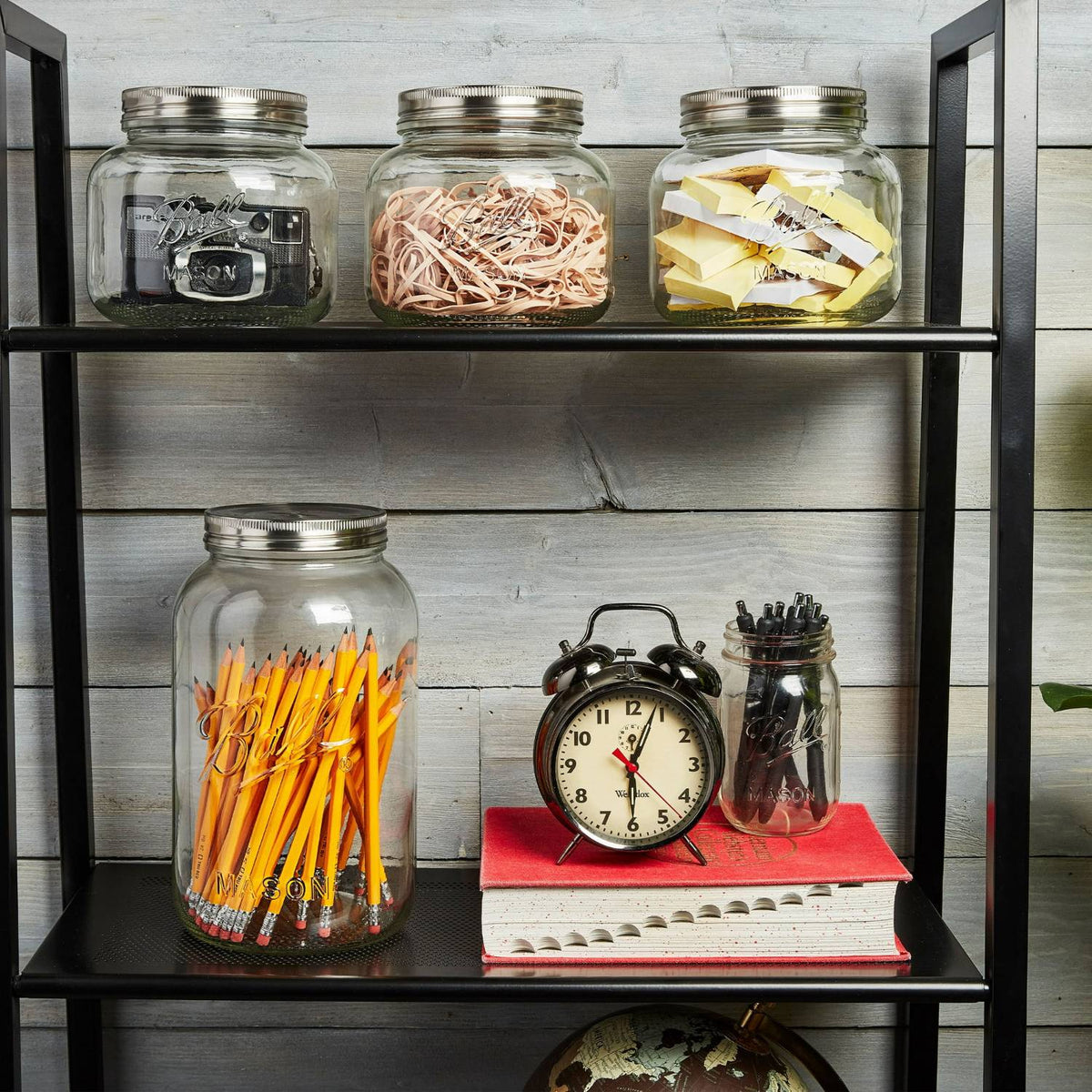 Ball Decorative Storage Jar with Stainless Steel Lid