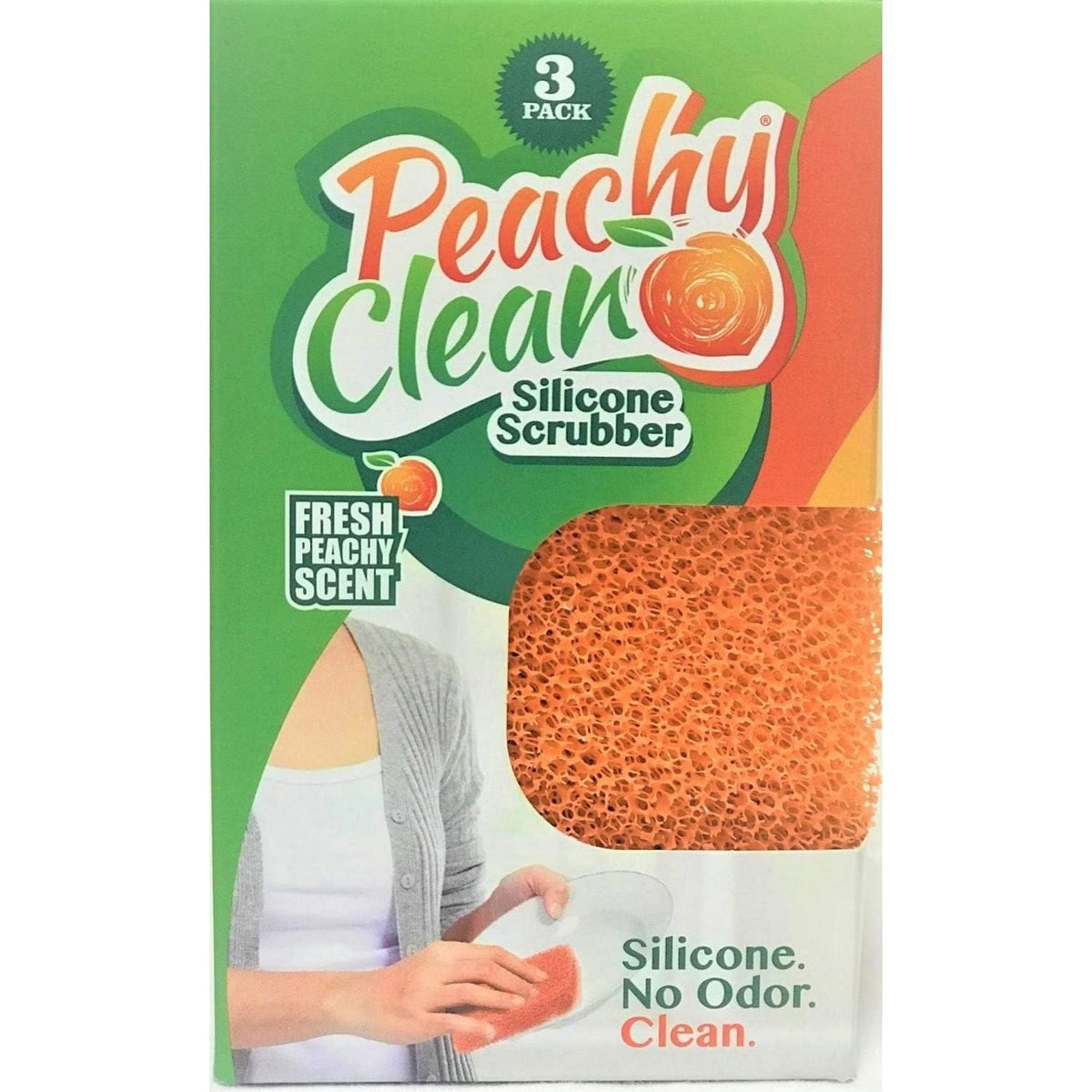 Peachy Clean Silicone Dish Scrubbers