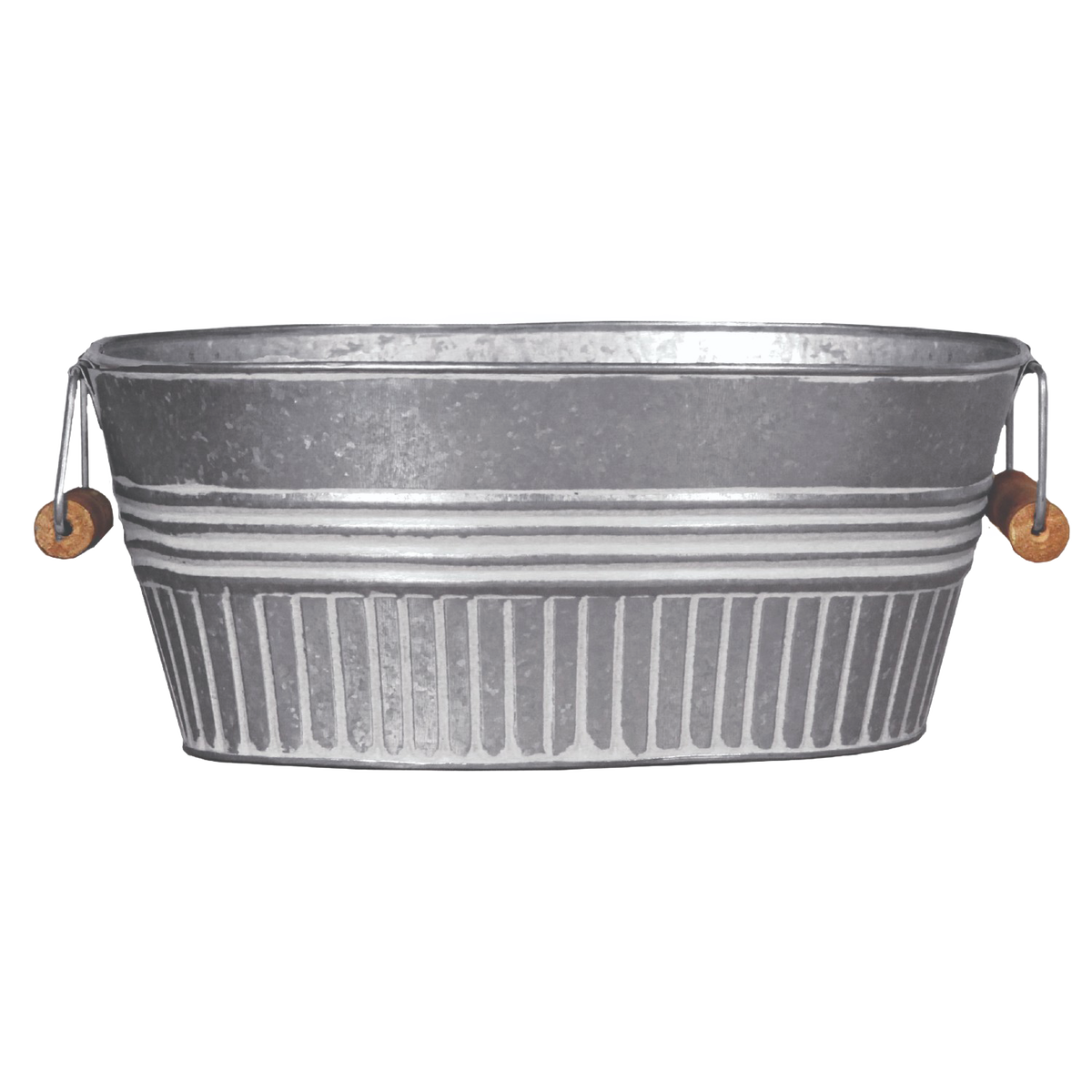 Galvanized Basin Planter