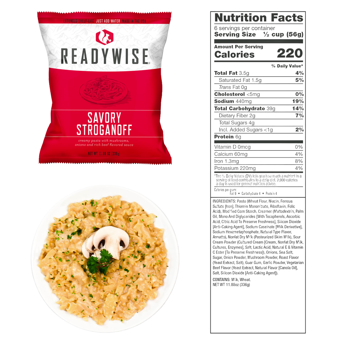 ReadyWise Entree Emergency Food Bucket (120)