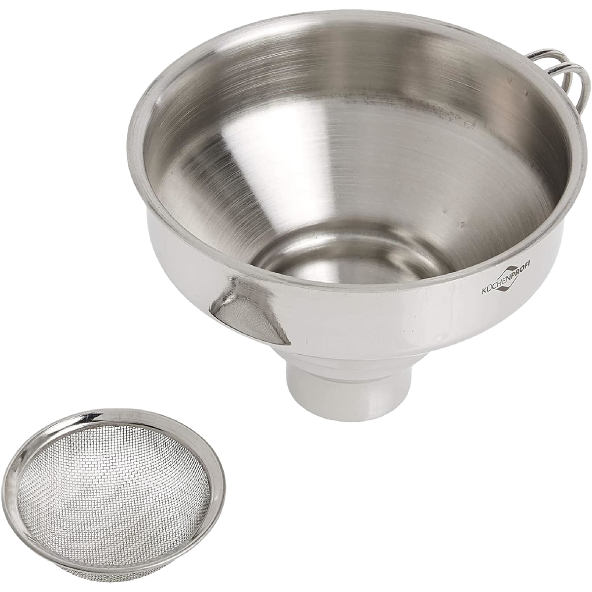 Stainless Steel Funnel with Removable Mesh Filter