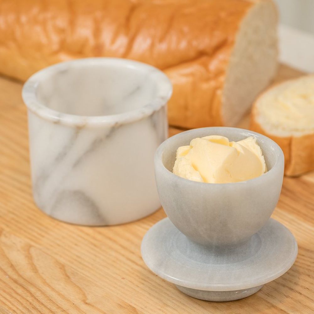 Marble Butter Crock