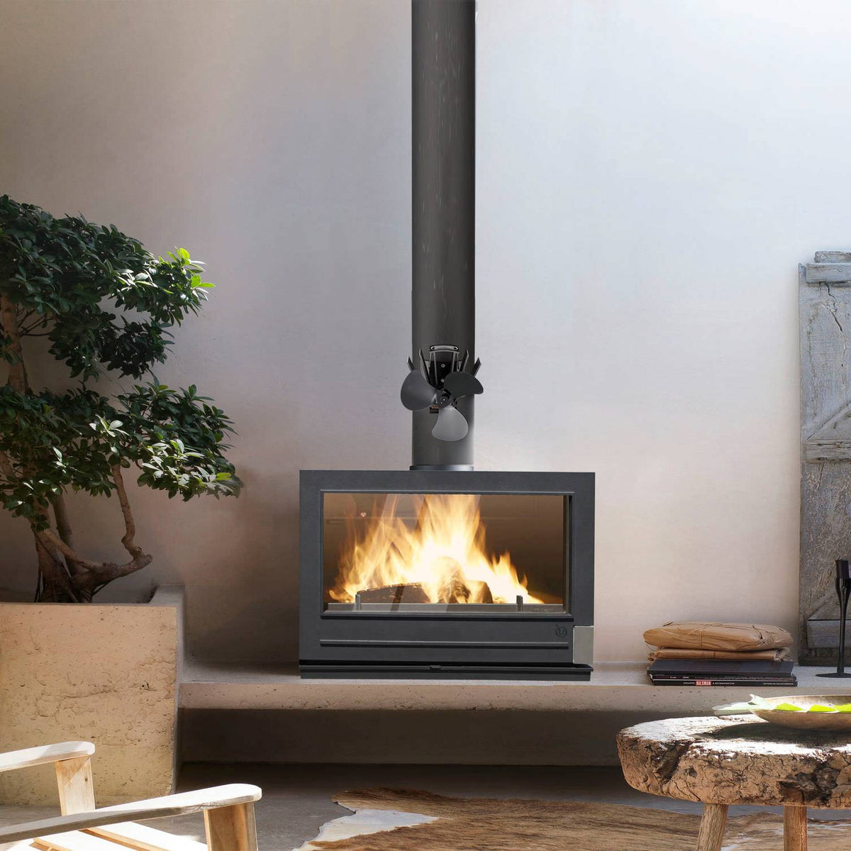 Heat-Powered Magnetic Stove Fan