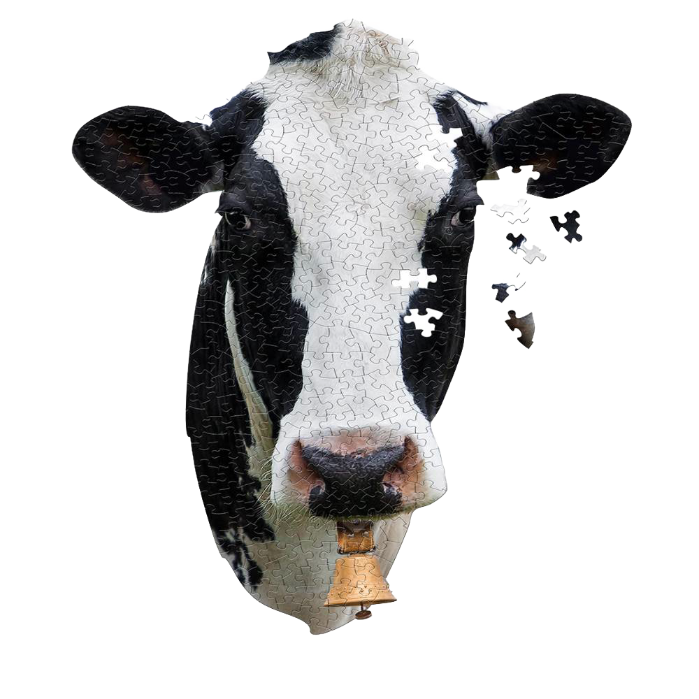 Shaped Jigsaw Puzzle - Cow - 300pcs