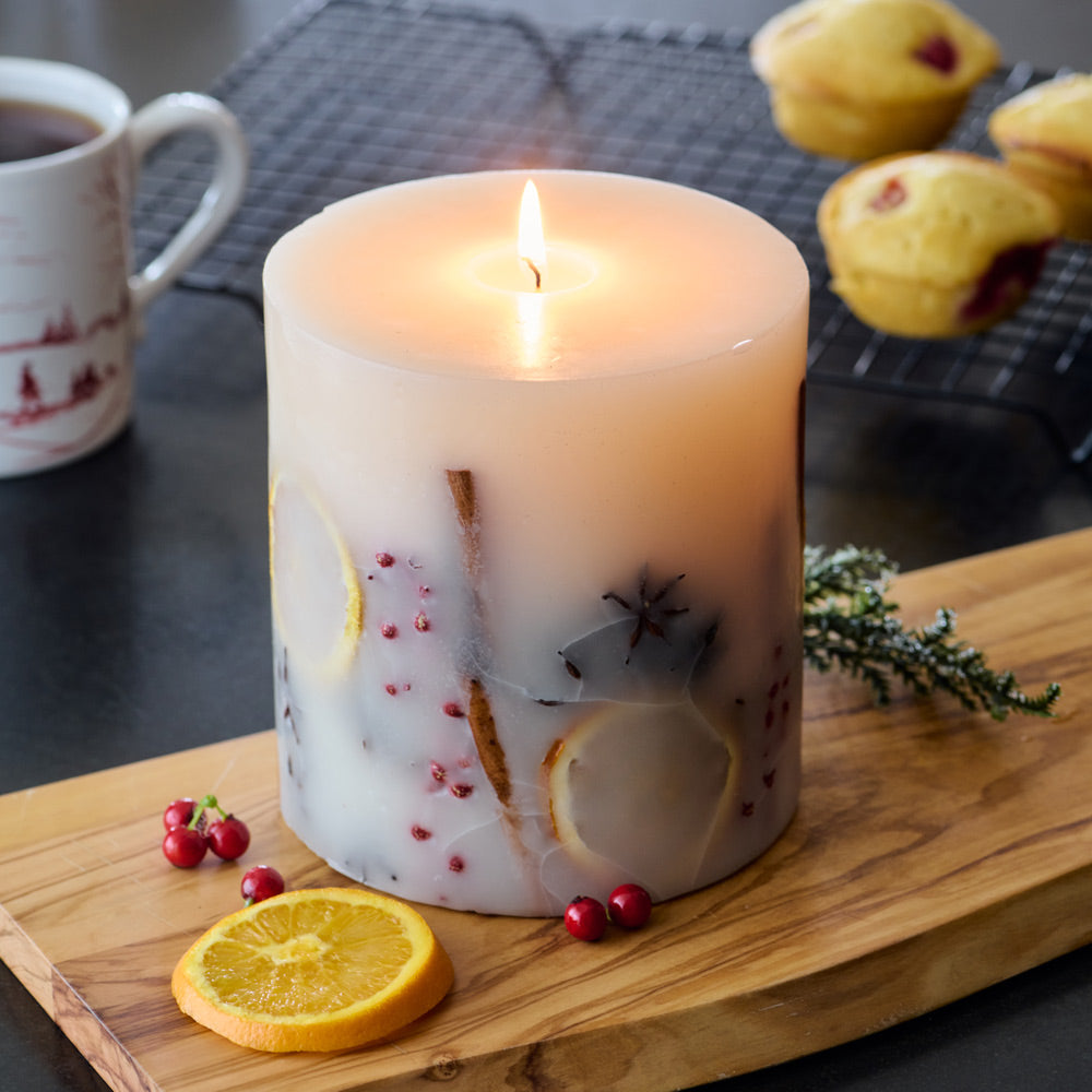Holiday Memories Pillar Candle