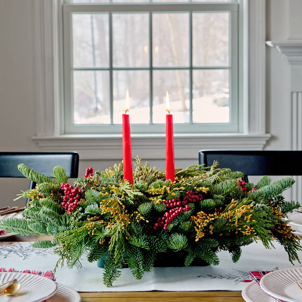 Canella Berry & Cone Centerpiece