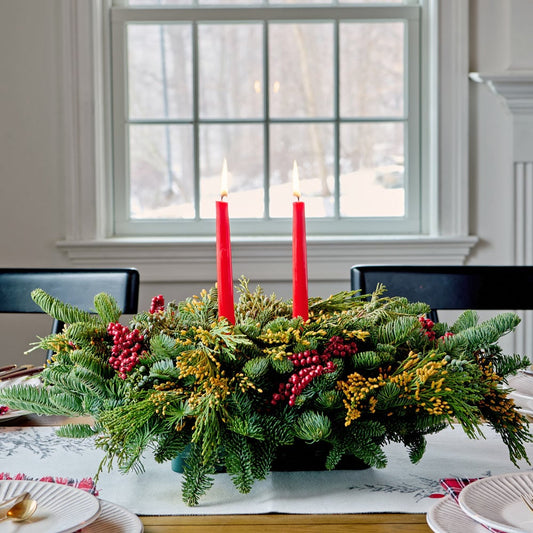 Canella Berry & Cone Centerpiece