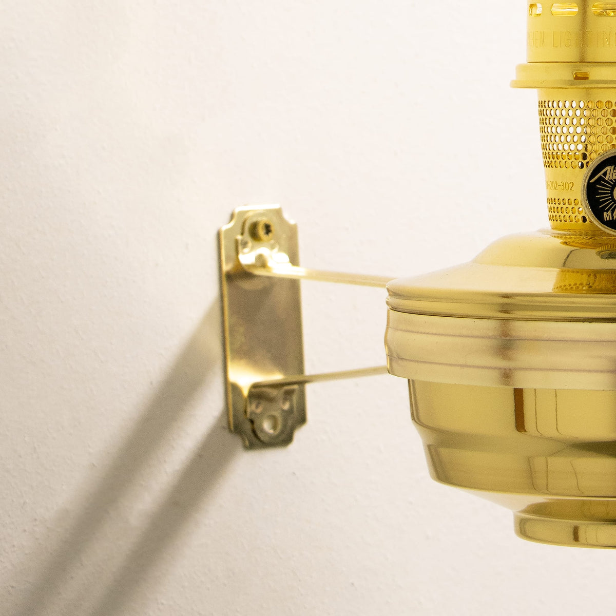 Aladdin Brass Wall Oil Lamp
