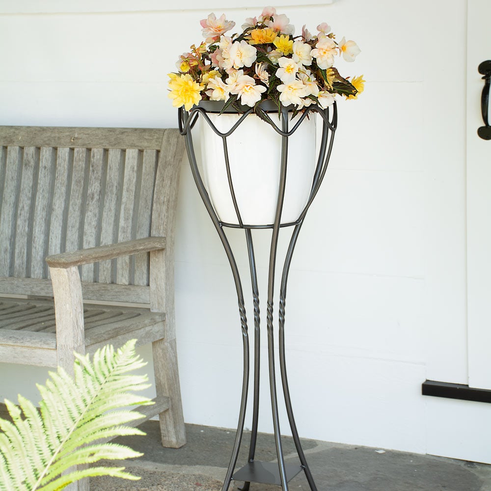 Tall Veranda Plant Stand, Graphite