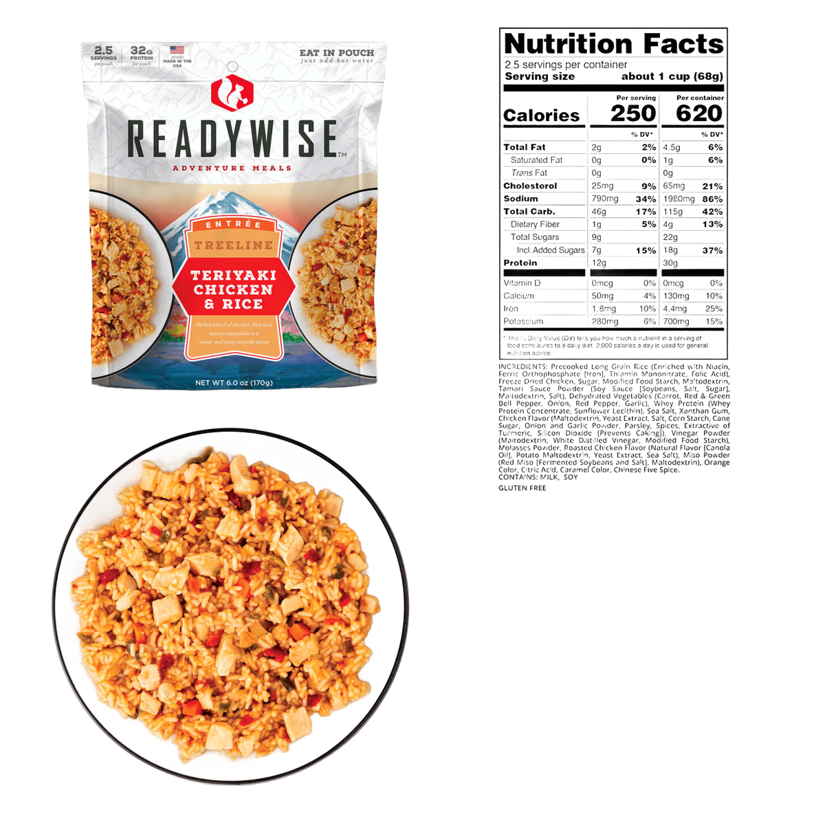 ReadyWise 2-Day Adventure Meals with Dry Bag