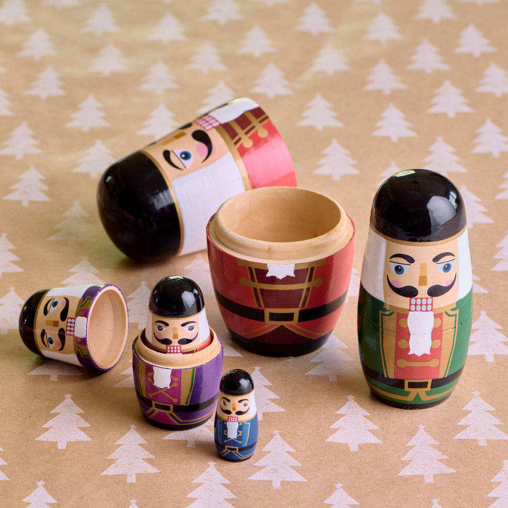 Nutcracker Nesting Dolls, Set of 5