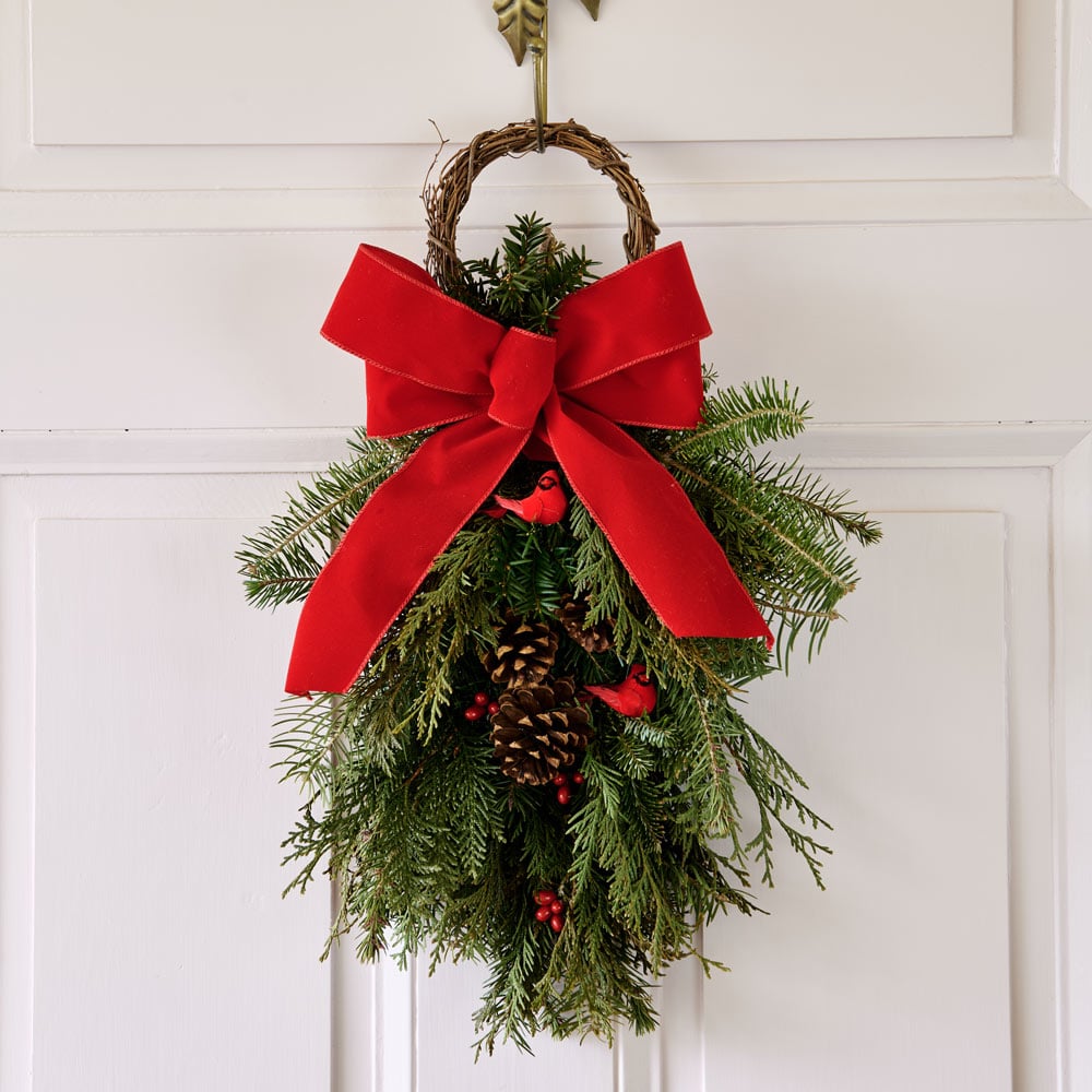 Holiday Cardinal Door Swag