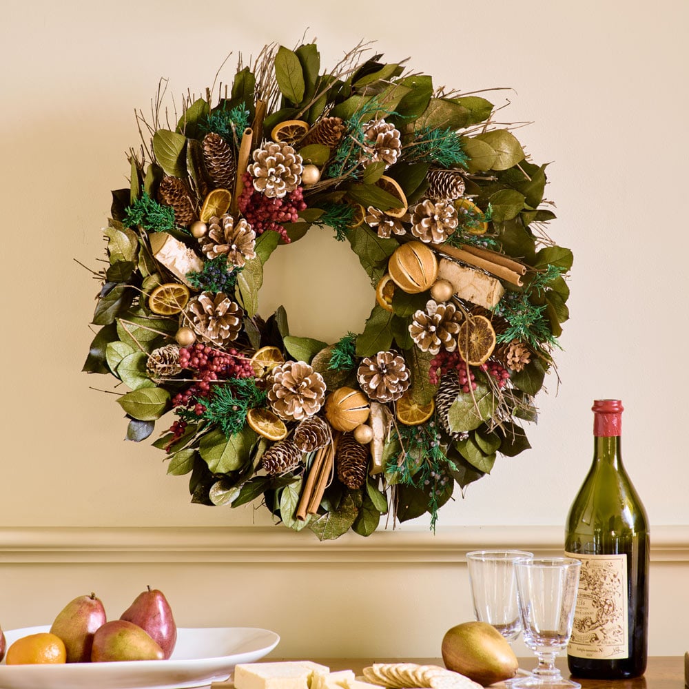 Holiday Riches Preserved Wreath