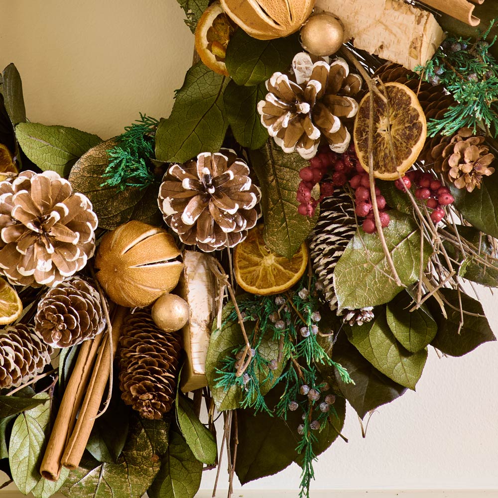 Holiday Riches Preserved Wreath