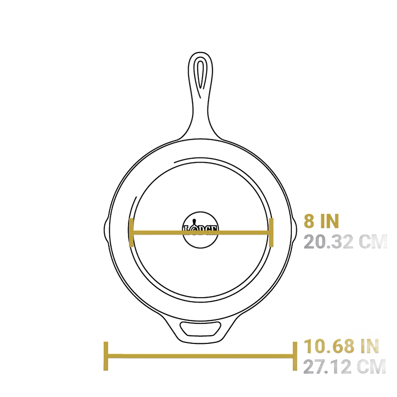 Lodge Seasoned Cast Iron Cardinal Skillet - 10.25"
