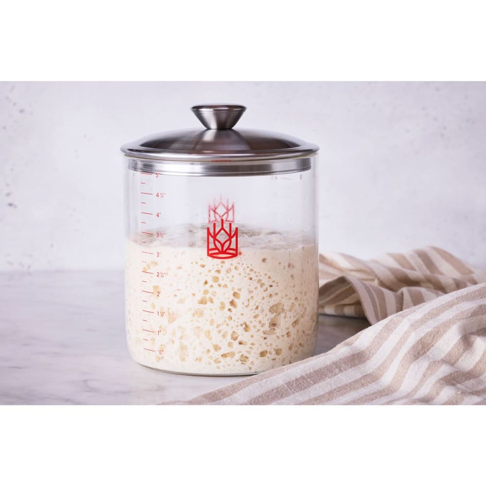 King Arthur Glass Sourdough Crock with Lid