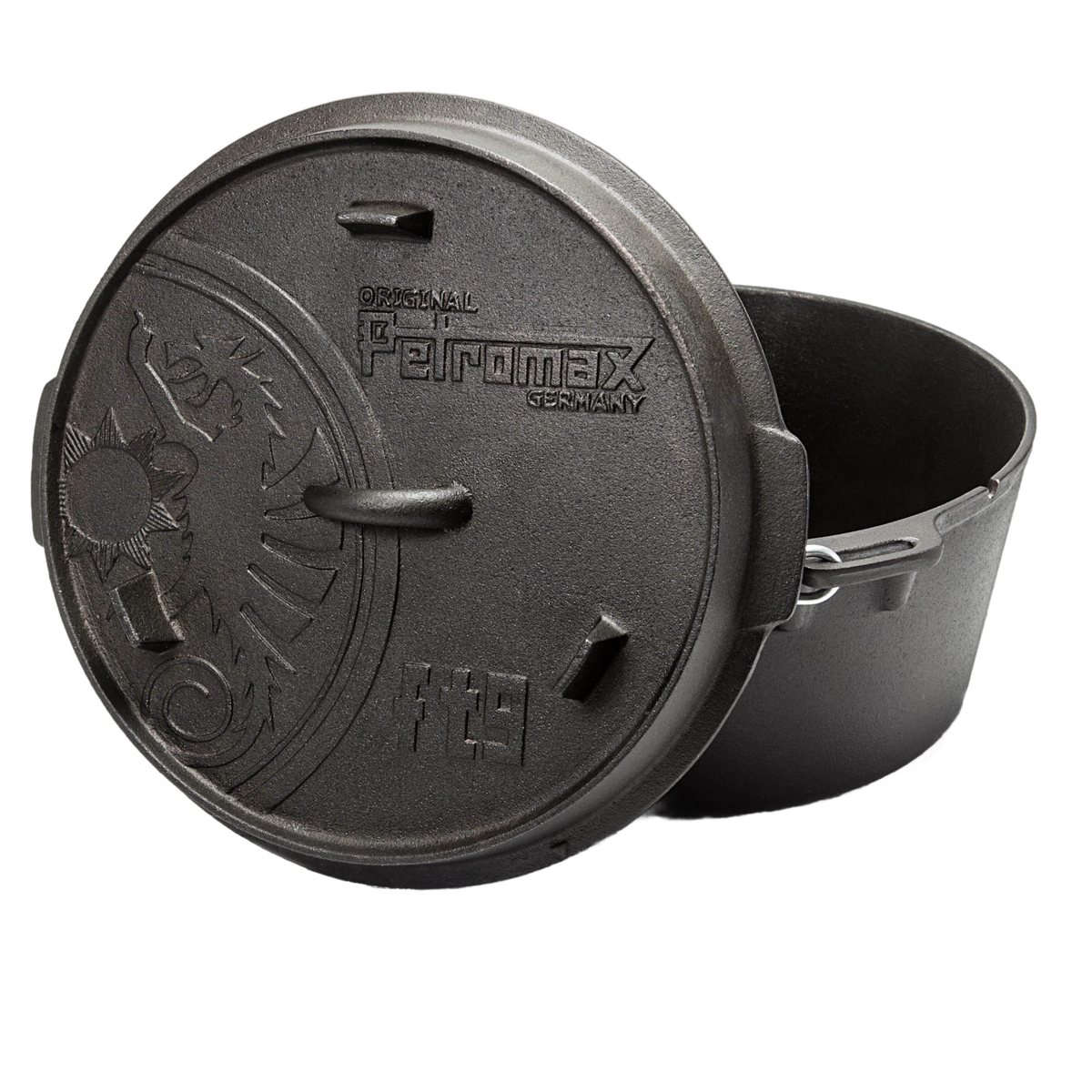 Petromax Cast Iron Dutch Oven with Flat Base