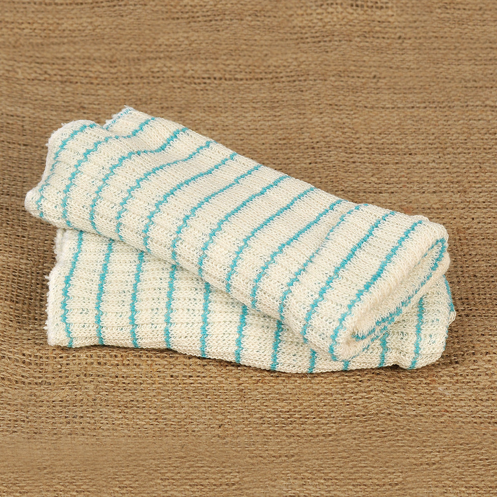 Double Layer Striped Dishcloths - Pack of 4