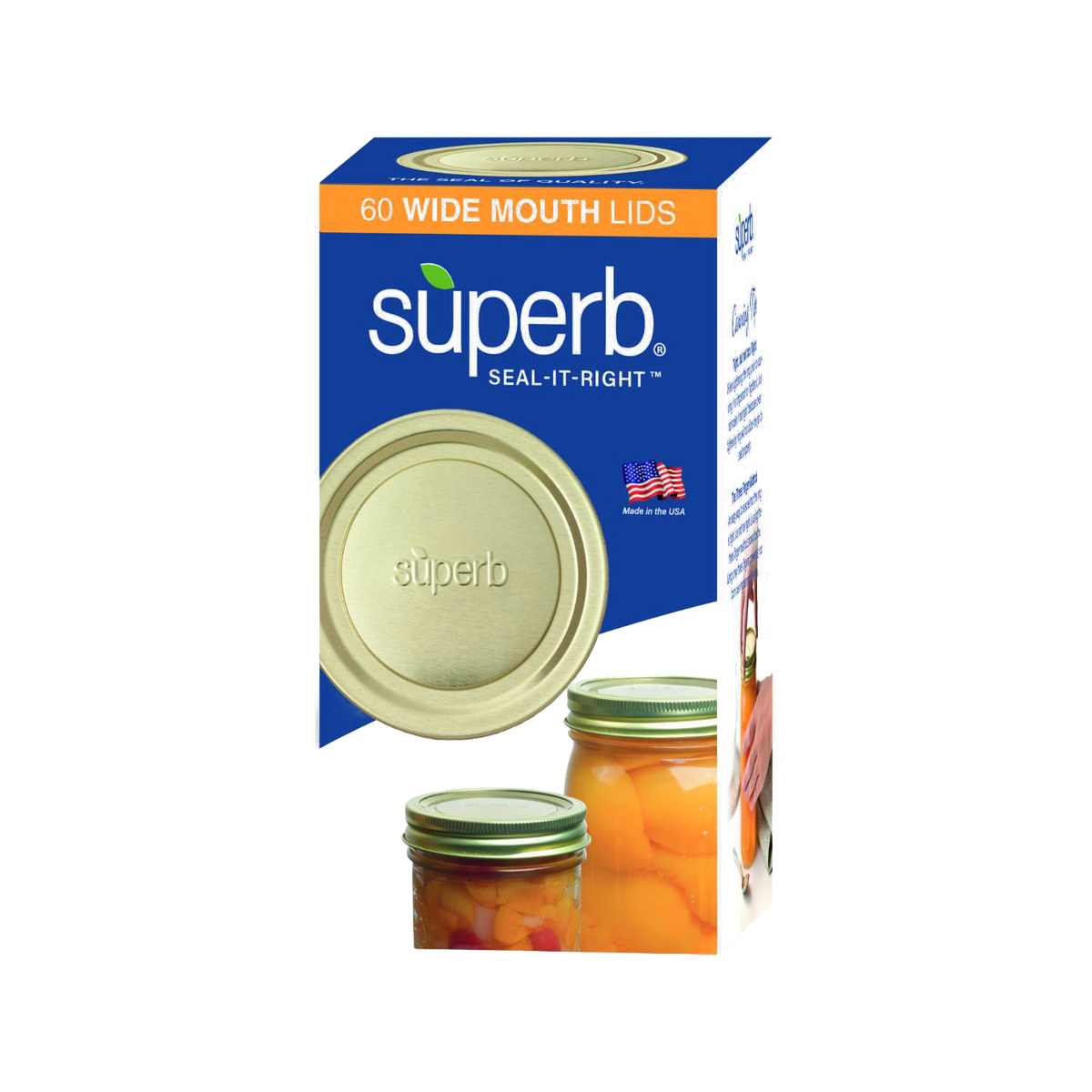 Superb Canning Jar Lids  - Wide Mouth (USA Made)