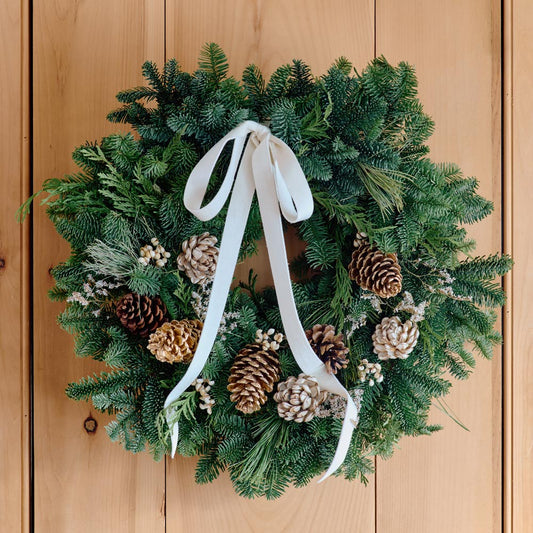 White Woodland Wreath