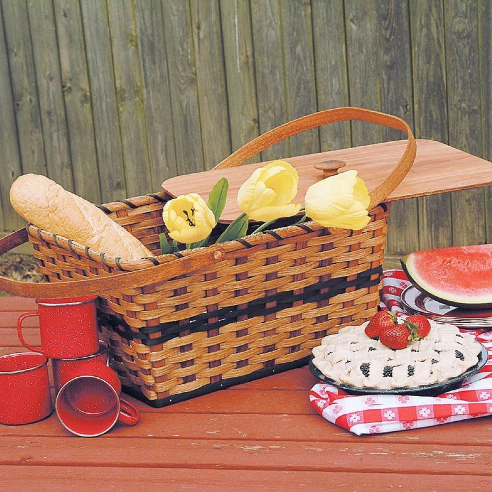 Hand-Woven Picnic Basket - Amish Made