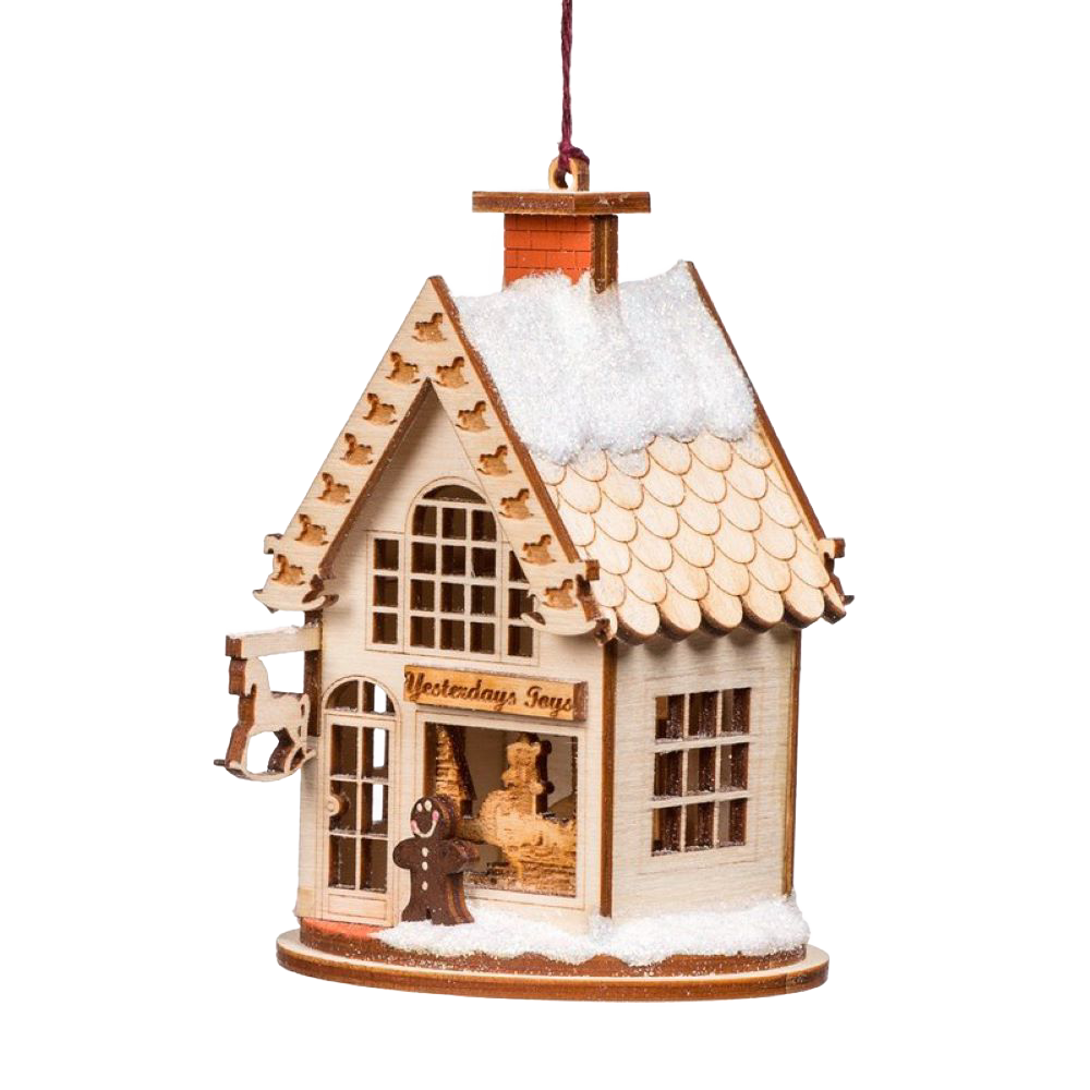 Handmade Yesterday's Toy Shop Ornament