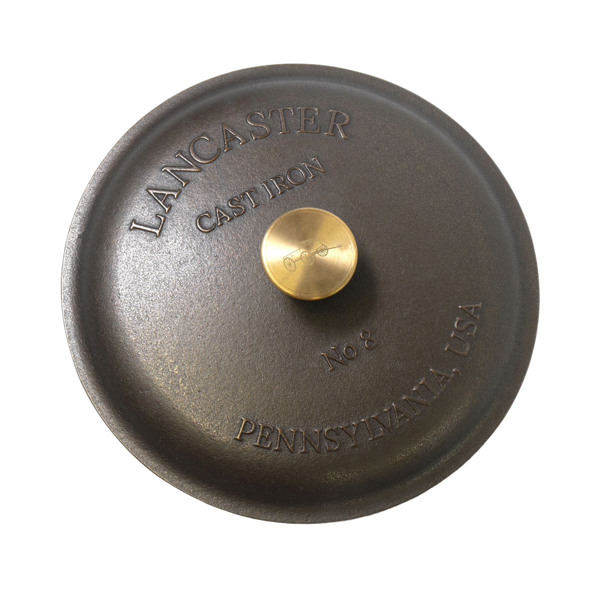 Lancaster Cast Iron No. 8 Skillet Lid - 10-1/2"