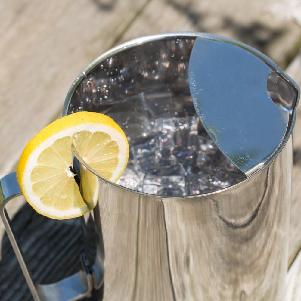 Stainless Pitcher with Ice Guard