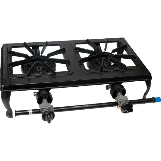 Two Burner Cast Iron LP Cooker