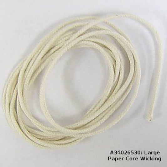 Large Paper Core Wicking for Candlemaking