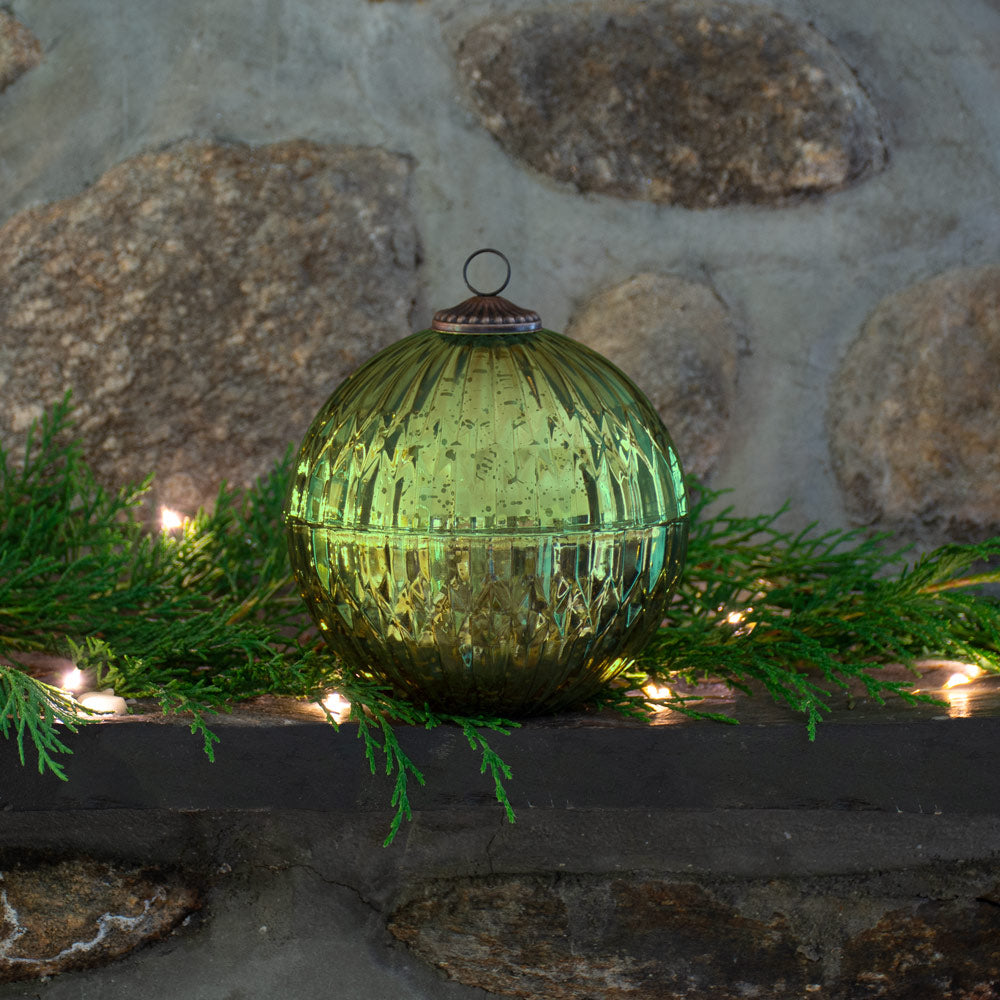 Mercury Glass Ornament Candles