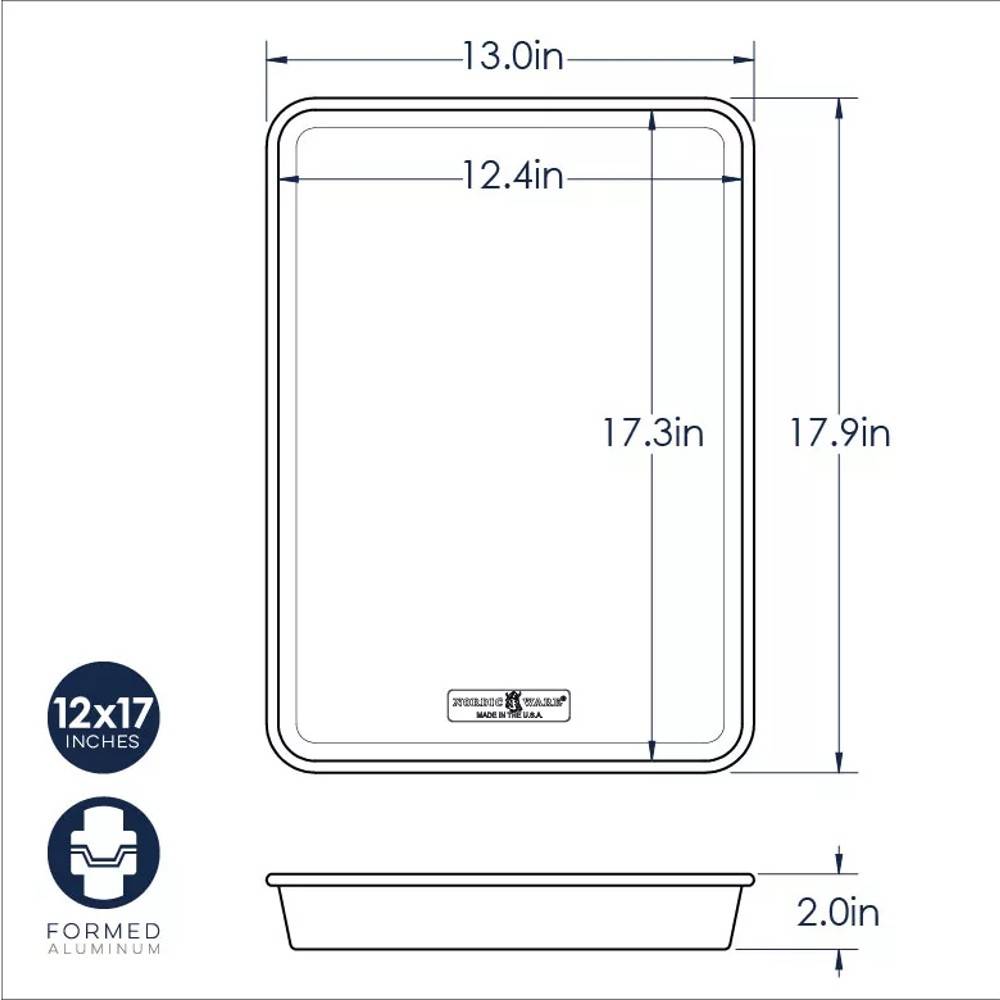 High-Sided Sheet Cake Pan - Aluminum (USA Made)