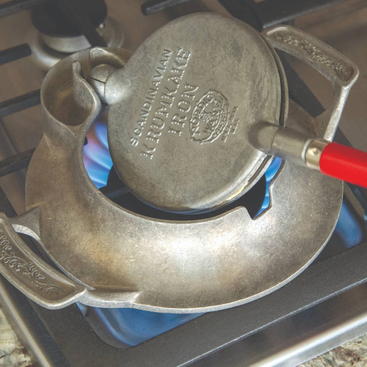 Stovetop Krumkake Iron/Pizzelle Maker