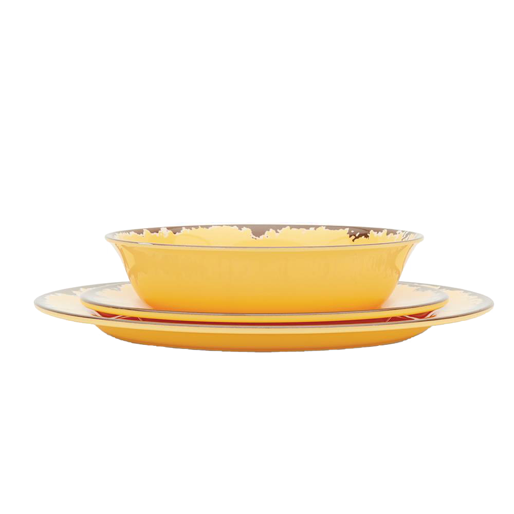 Rustic Melamine Dinnerware - Set of 12