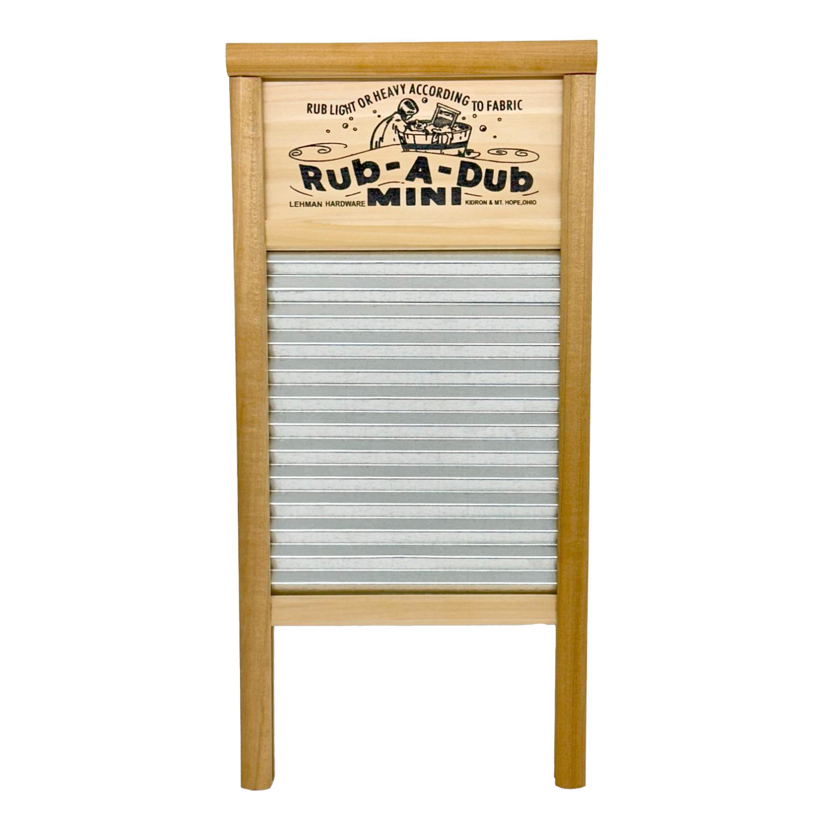 Lehman's Mini Galvanized Wavy Washboard
