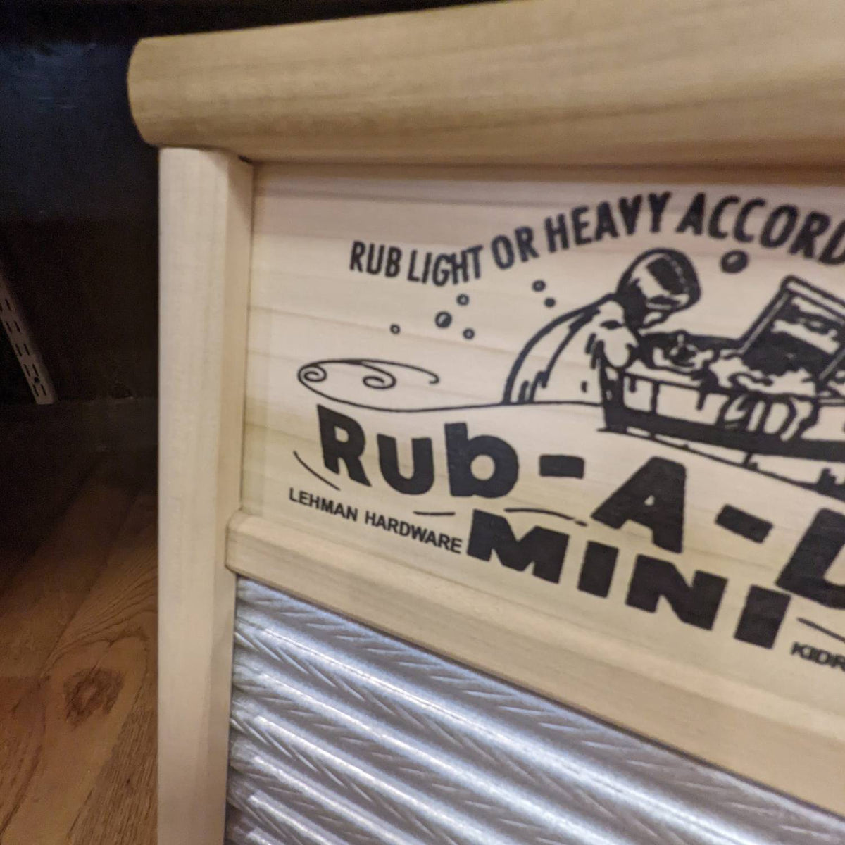 Lehman's Mini Tin Spiral Washboard
