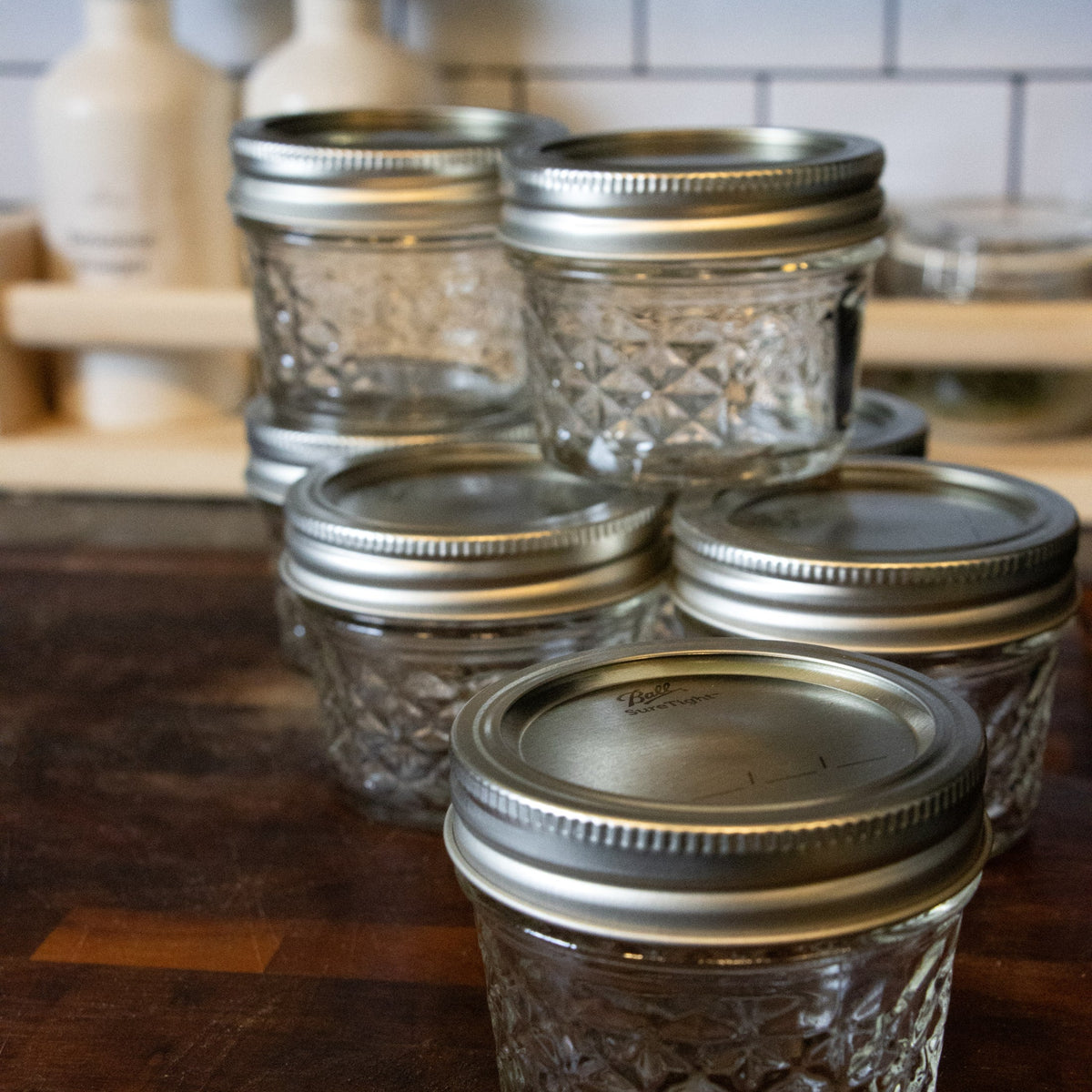 Ball Regular-Mouth Quilted Jelly Jars - 4 oz (12)