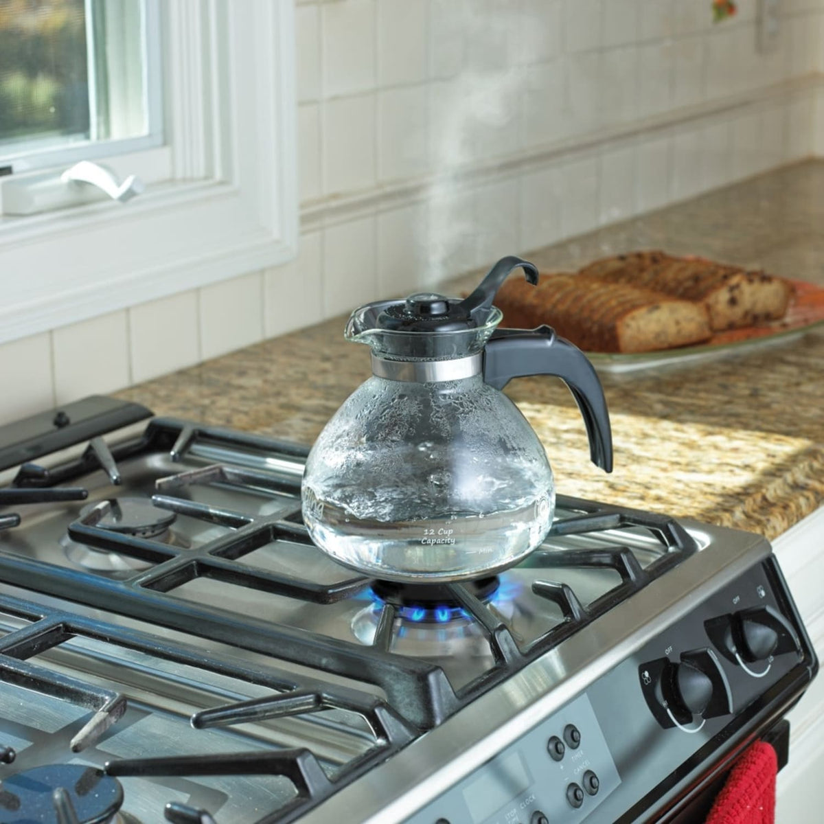 Glass Whistling Teakettle