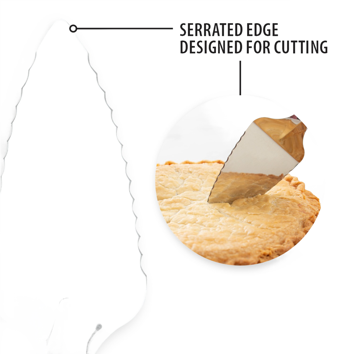 Rada Serrated Pie Server