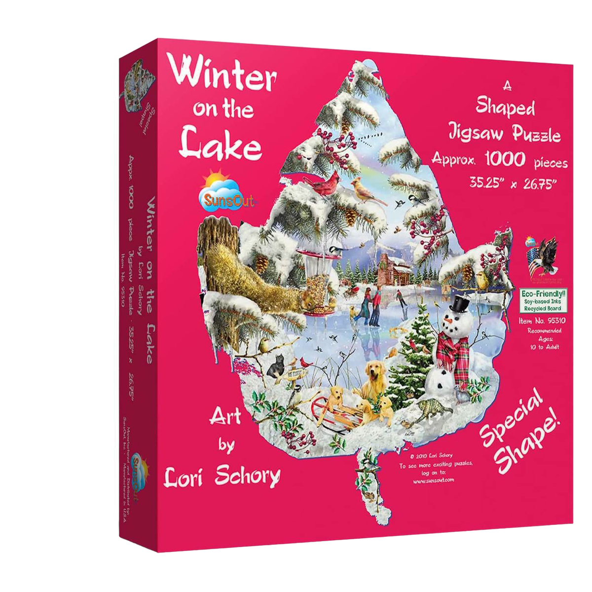 Shaped Jigsaw Puzzle - Winter Leaf - 1000 pcs