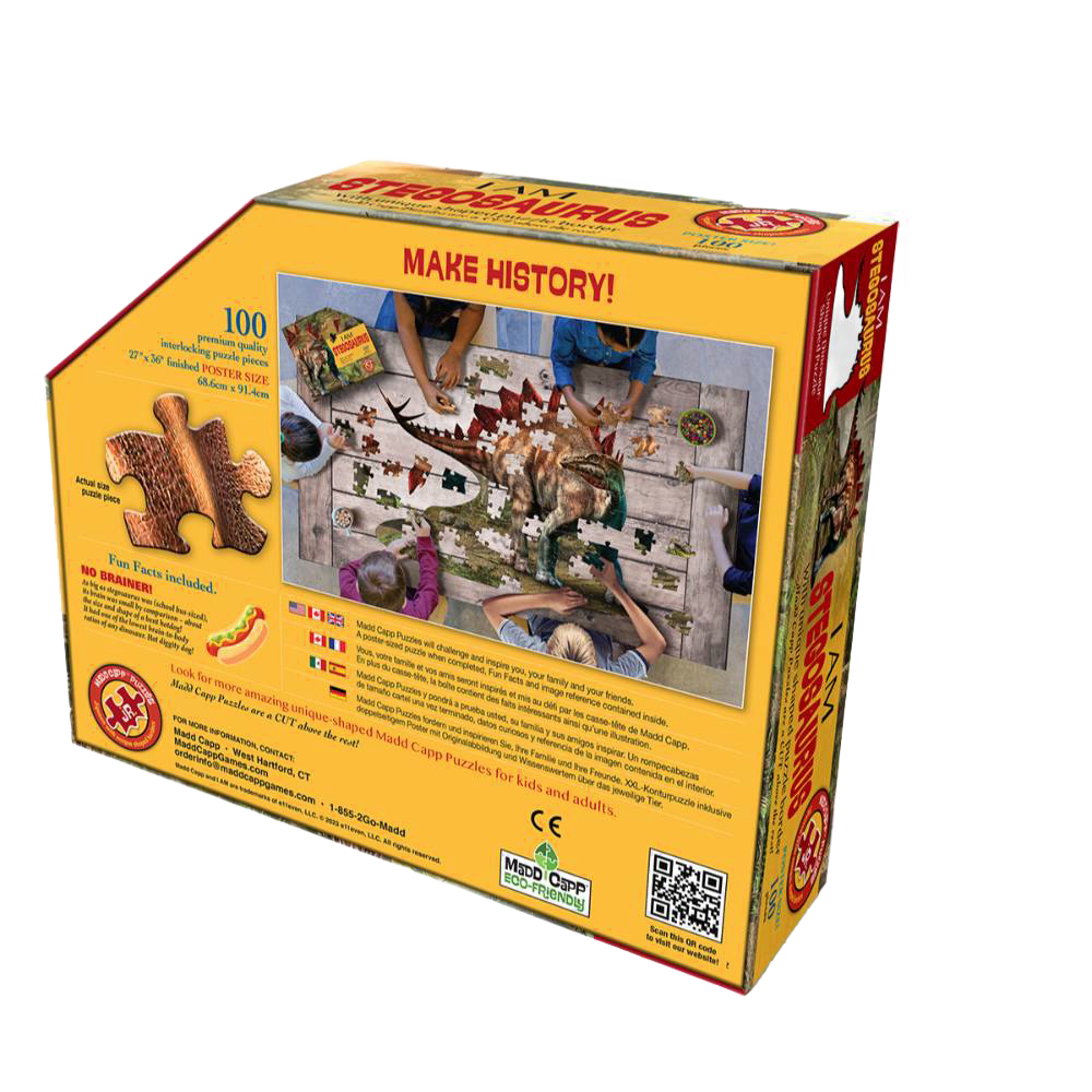 Shaped Jigsaw Puzzle - Stegosaurus - 100pcs