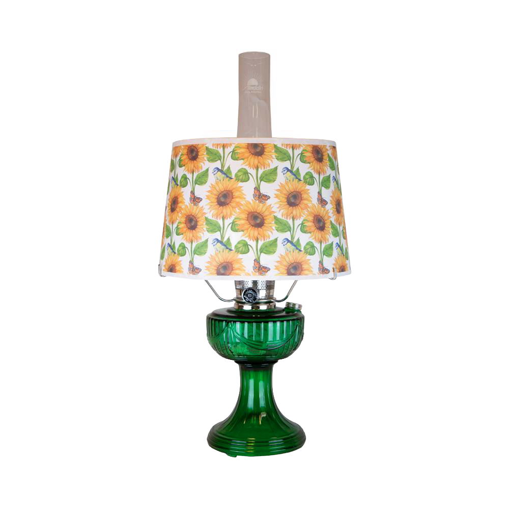 Aladdin Lincoln Drape Oil Lamp with Sunflower Shade