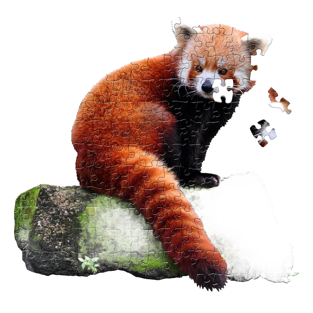 Shaped Jigsaw Puzzle - Red Panda - 100pcs