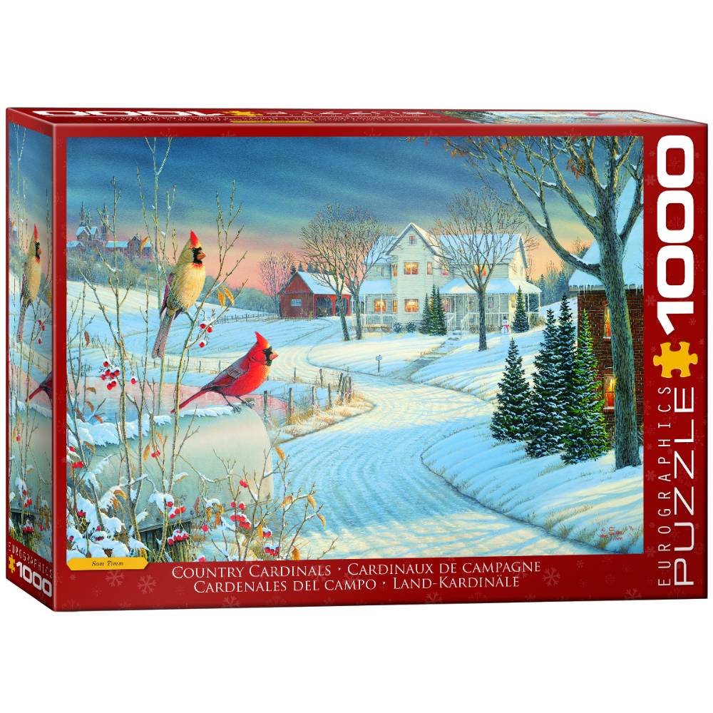 Country Cardinals Jigsaw Puzzle - 1000pcs