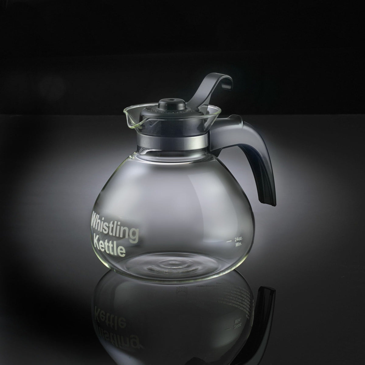 Glass Whistling Teakettle