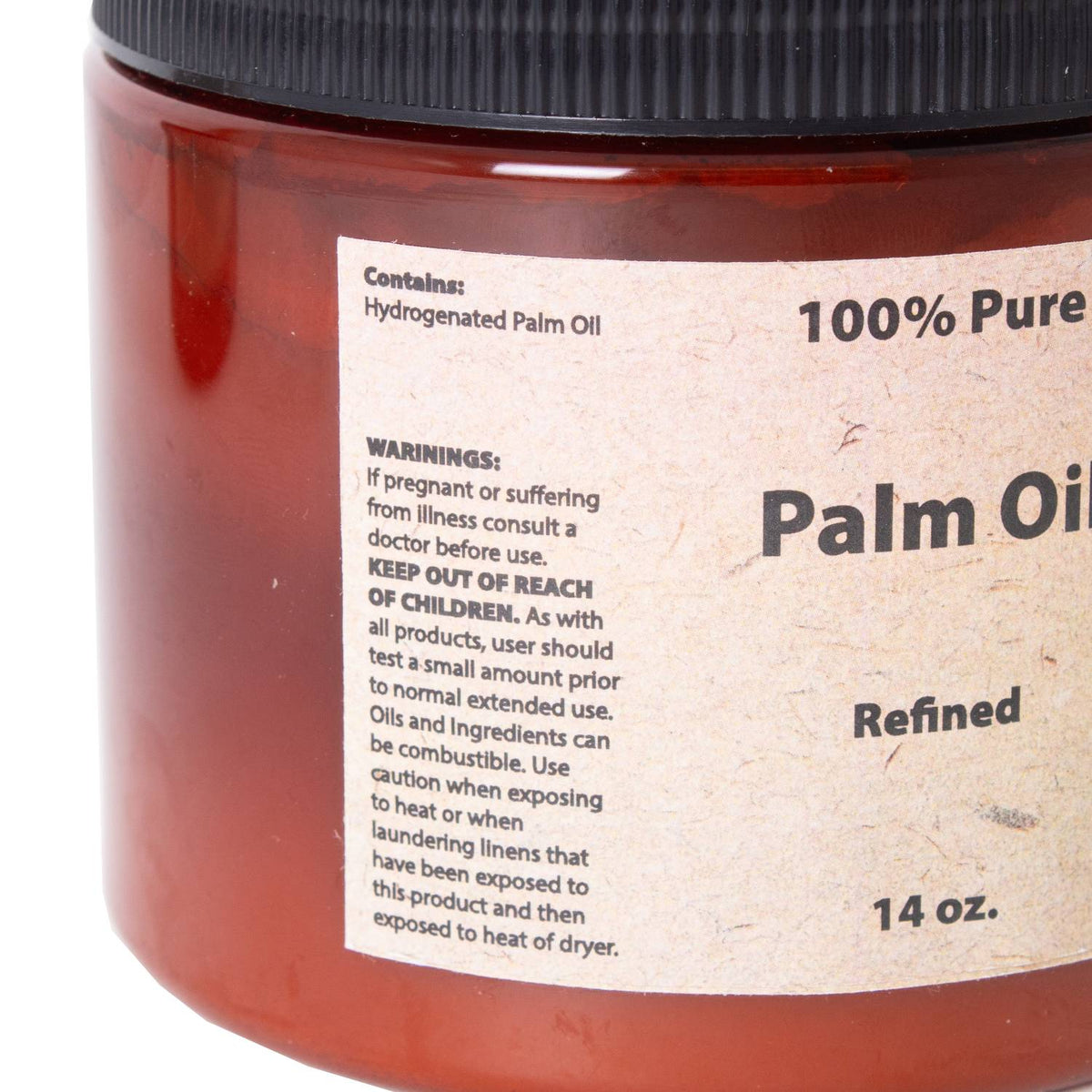 Pure Palm Oil for Soap Making - 14 oz