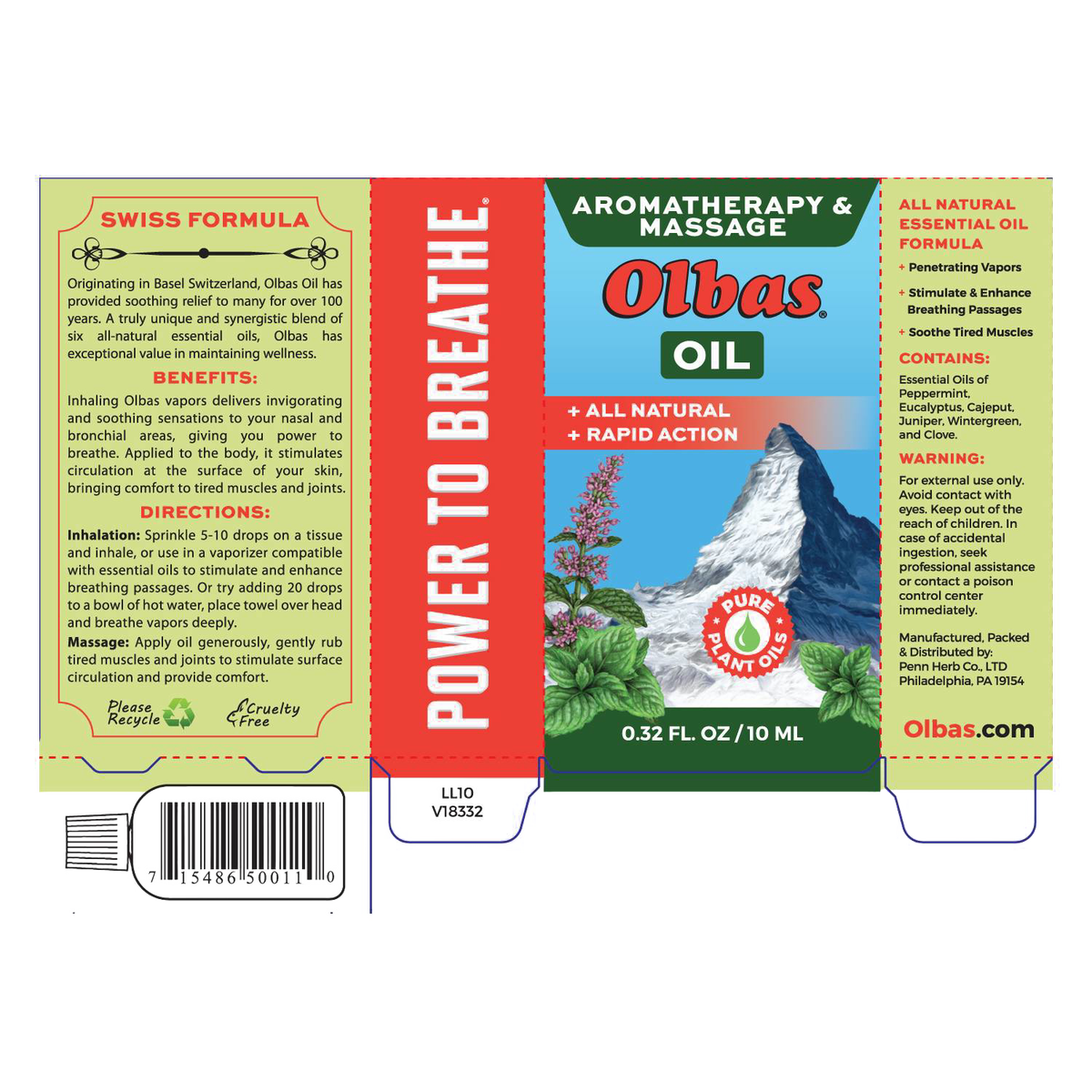 Olbas Aromatherapy and Massage Oil - 0.32 fl oz