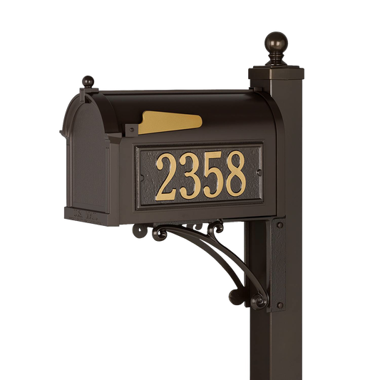 Whitehall Custom Capitol Mailbox - Bronze/Gold